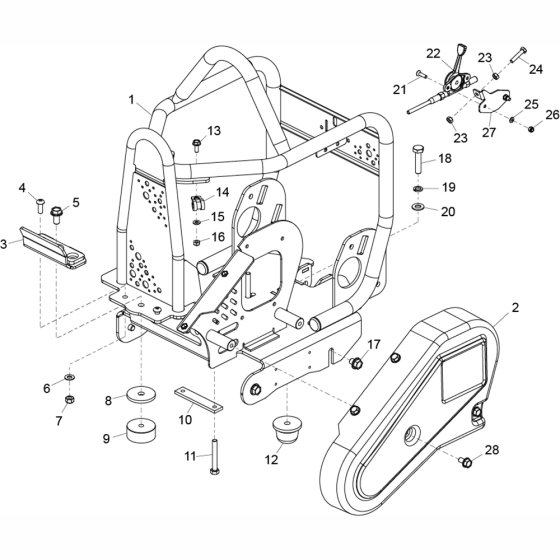 Bedplate Assembly for Belle PCX1750A