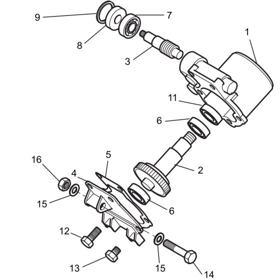 Gearbox for Belle Minimix 150