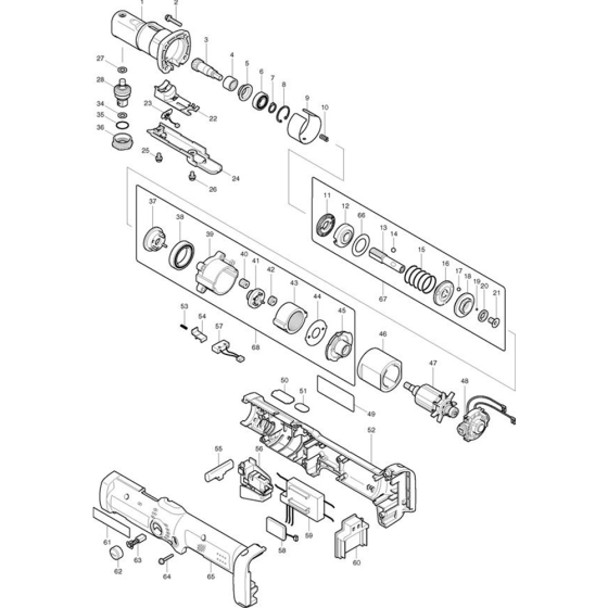 Main Assembly for Makita BFL081F