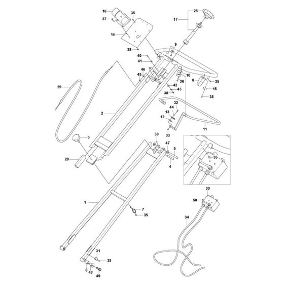 Handle Assembly for Husqvarna