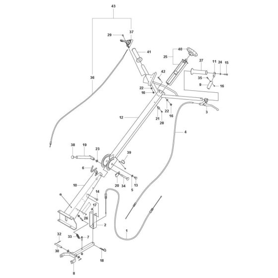 Handle Assembly for BG 245 Trowel