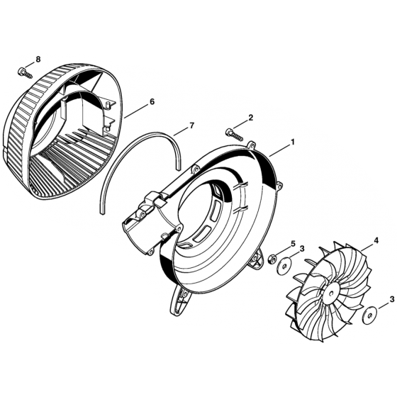 Fan Housing for Stihl BG45 BG46