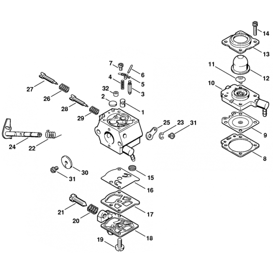 Carburetor WT-253 for Stihl BG72