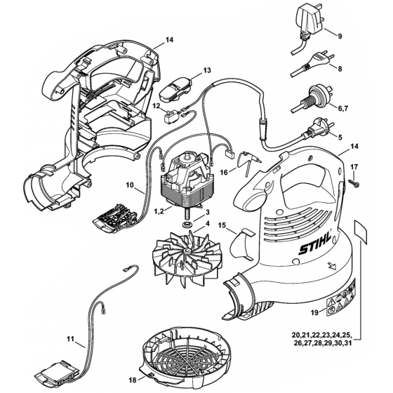 Fan Housing for Stihl BGE71