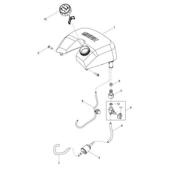 Fuel Tank Assembly for BH40