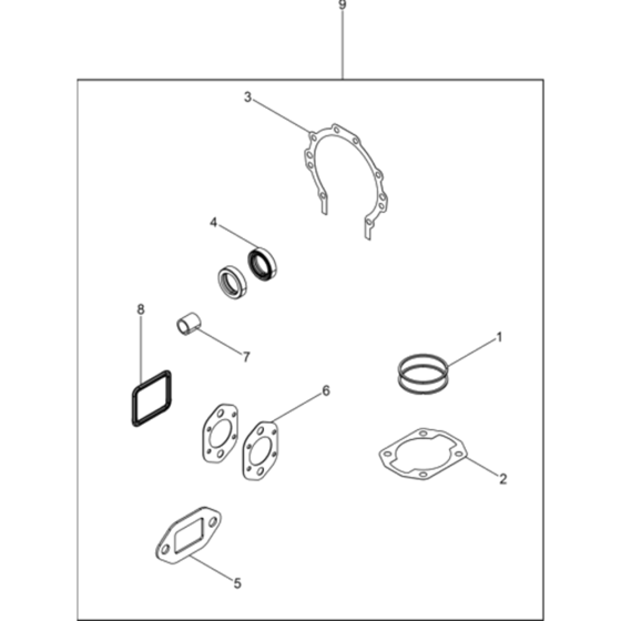 WM 80 Piston Ring Assembly