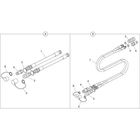 0.4m Hose Assembly
