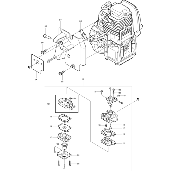 Carburetor Assembly for Makita