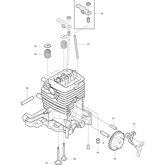 Camgear Assembly for Makita BHX2501