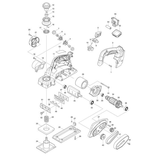 Makita BKP180 Planer Assembly