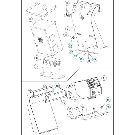 Electrical Assembly for BLASTRAC EBE 500