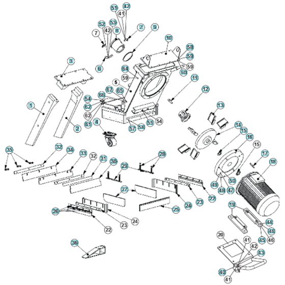 Housing Assembly for EBE 500S