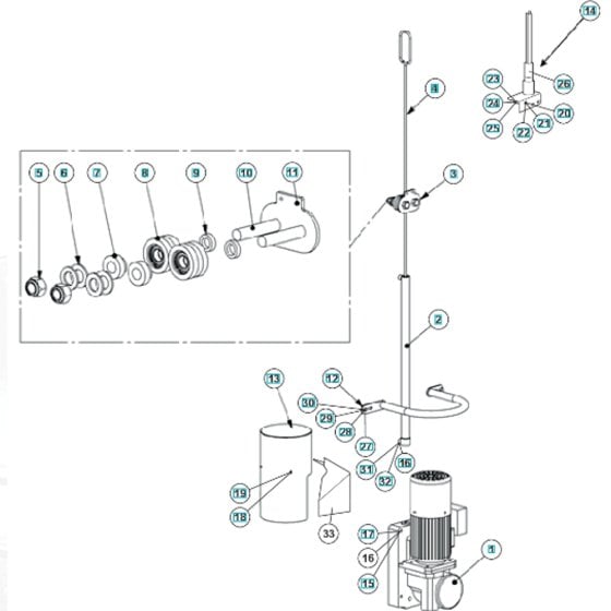 Lifting Assembly for Husqvarna