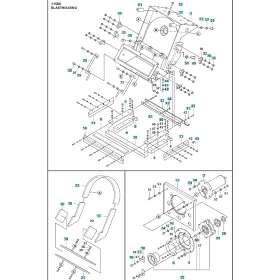 Housing Assembly for BLASTRAC 1-15DS