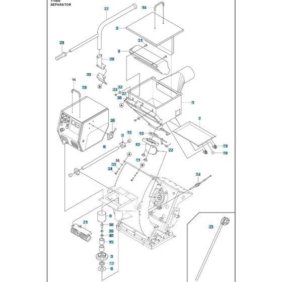 Separator Assembly for BLASTRAC