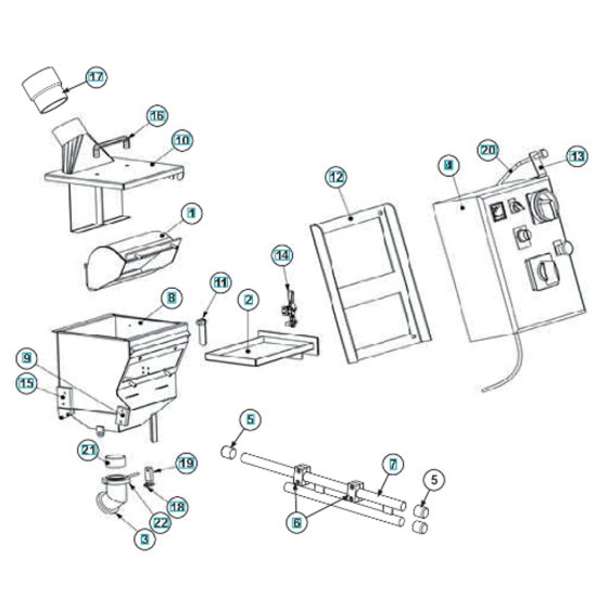 Separator Assembly for BLASTRAC