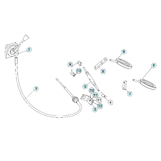 Lever Assembly for BLASTRAC 2-20DT