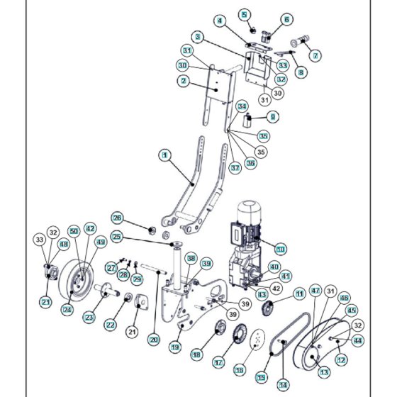 Drive Assembly for Husqvarna