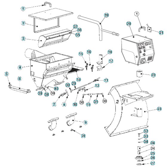 Separator Assembly for BLASTRAC 2-30DS
