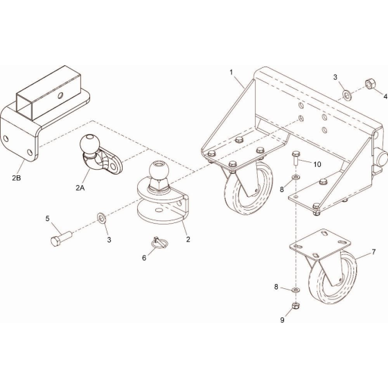 Towbar Assembly for Belle BMD 300