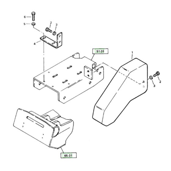 Covering Assembly for Bomag BP 10/36