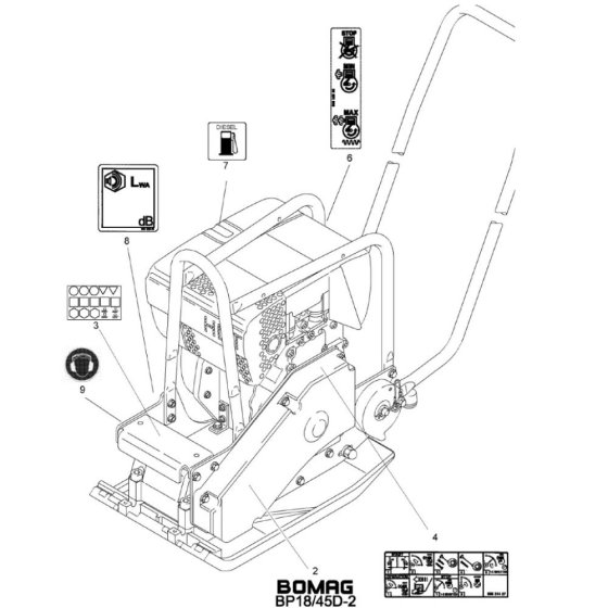 Decals for Bomag Compactors