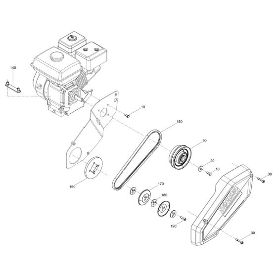 Drive System for Wacker BPS1030A
