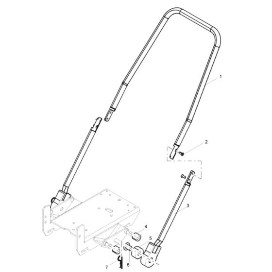 Steering Handle for Bomag BPS1845