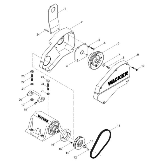 Drive System for Wacker BPS2550A