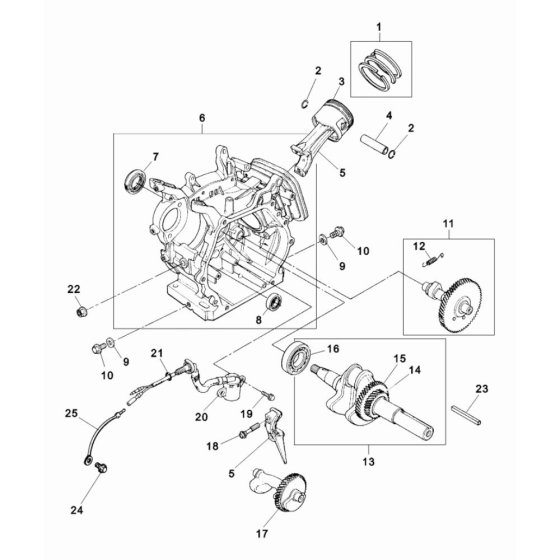Engine Block Assembly for Wacker