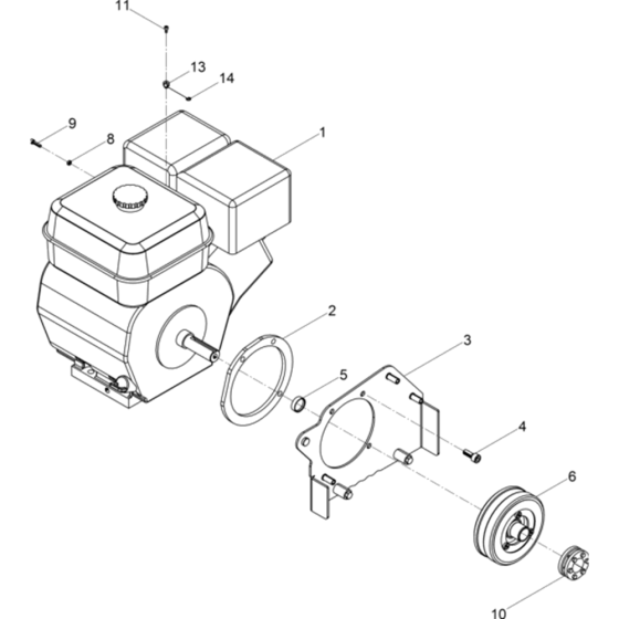 Engine Assembly for Wacker BPU3750ATS