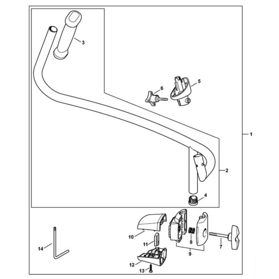 Bike Handle for Stihl BR 430