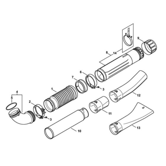Hose & Tube for Stihl BR 700