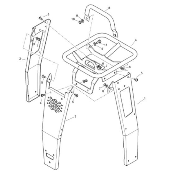 Steering Handle for Bomag BR95