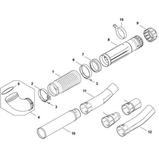 Blower Tube Assembly for Stihl