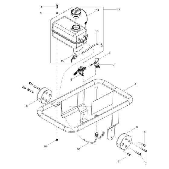 Guiding Frame for Wacker BS30
