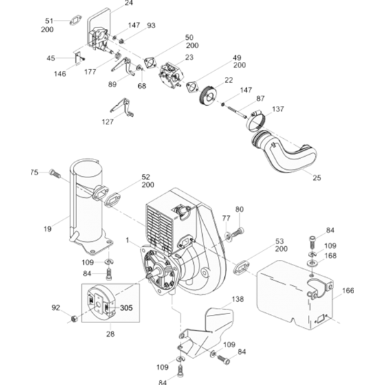 Engine Assembly for BS50-2