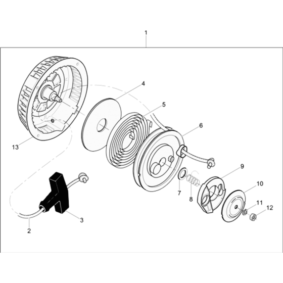 Starter Assembly for Wacker BS50-2