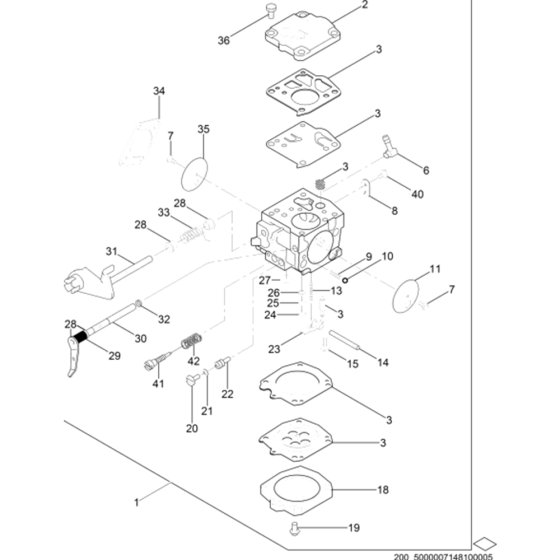 Carburetor for Wacker BS52Y