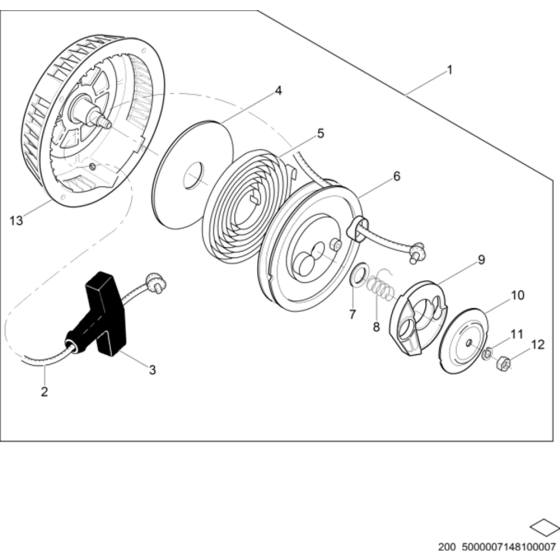 Starter Assembly for Wacker BS52Y