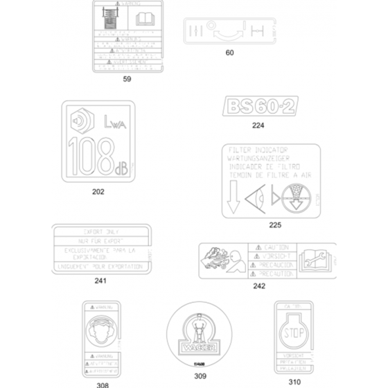 Labels Assembly for BS60-2