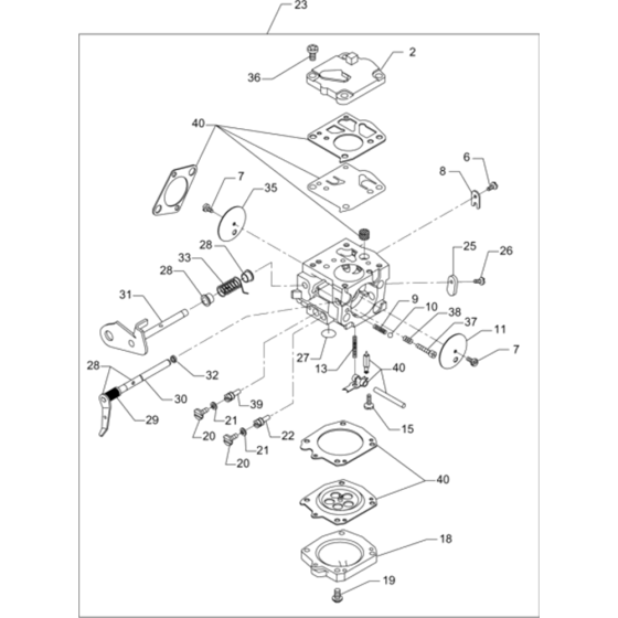 Carburettor Assembly for BS60-2