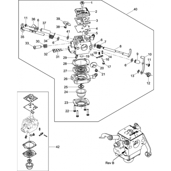 Carburettor Assembly for BS60-2