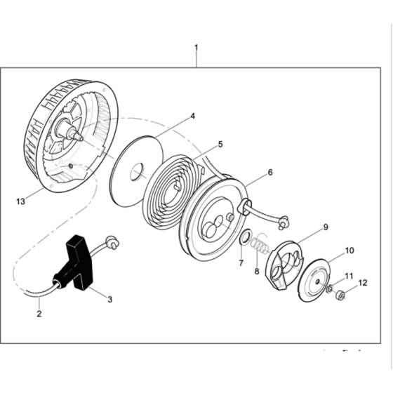 Starter Assembly for Wacker BS60-2