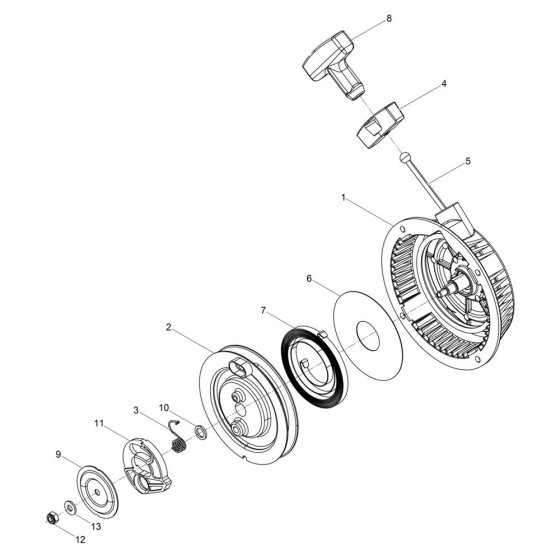 Recoil Starter for Wacker BS60-2plus