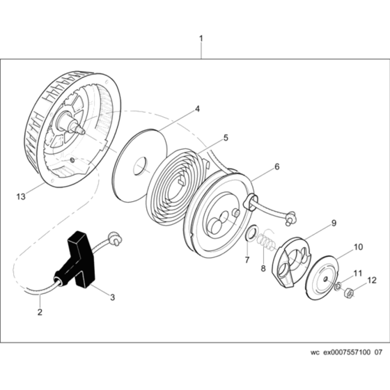 Starter Assembly for Wacker BS600