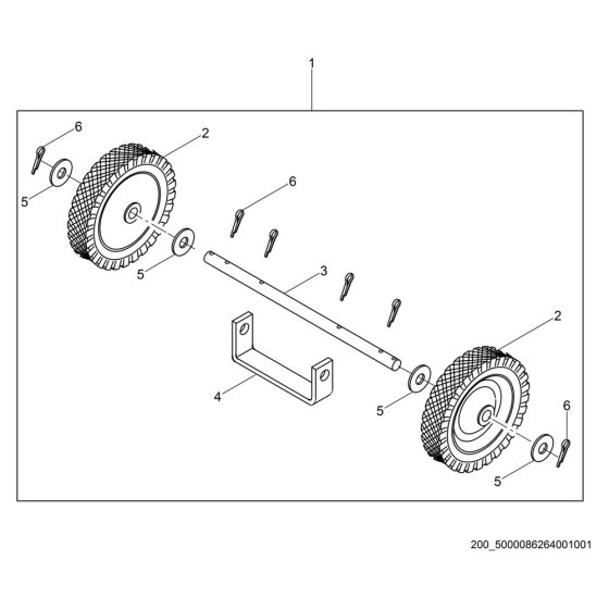 Wheel Assembly for Wacker BS65-V