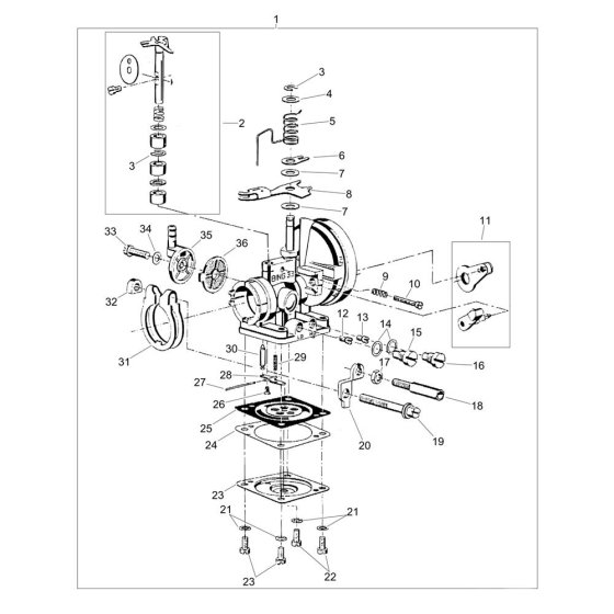 Carburettor Assembly for BS65Y