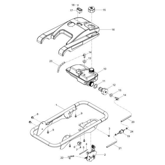 Guiding Frame for Wacker BS70-2