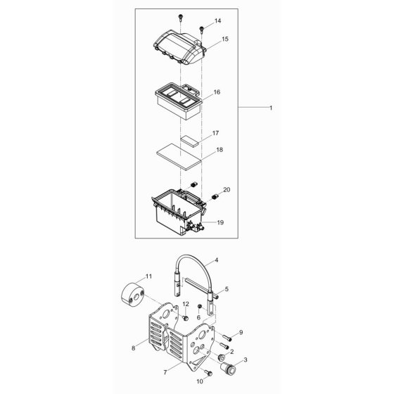 Air Filter for Wacker BS70-2